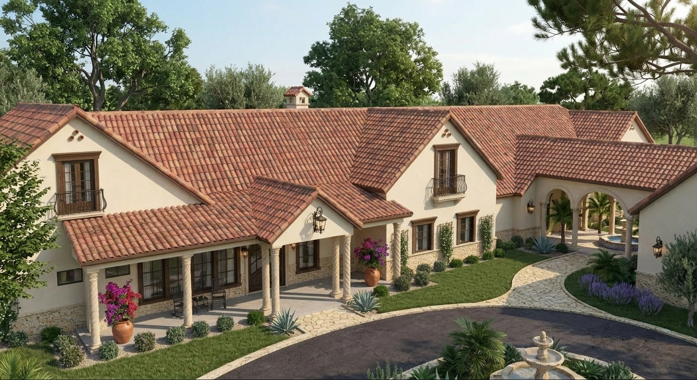 Rendering of Golden Horizon Mansions, two 10,000 square foot memory care boutique mansions under construction in Vero Beach, Florida
